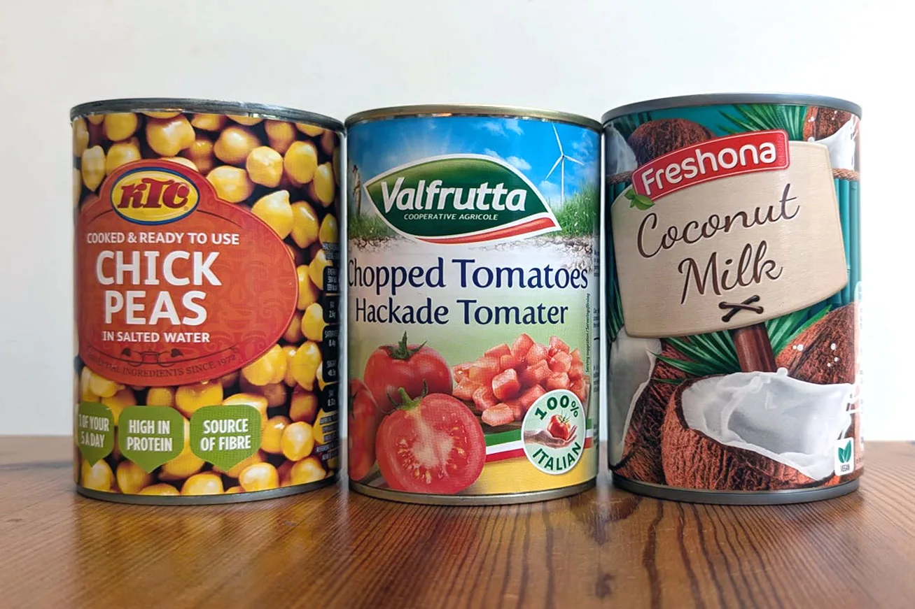 Chickpea curry recipe - a great after-run evening meal